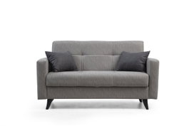 Atelier Del Sofa Polya - Sofá-cama de 2 plazas Gris claro